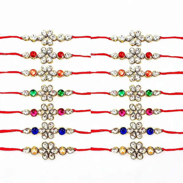 Red_&_Silver_Rakhi_Alloy_For_Women_And_Men_Pack_Of_2