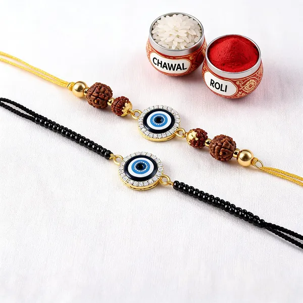 Blue_And_Brown_And_Black_Rakhi,_Lumba,_Bracelet,_Bluetooth_Rakhi,_Chawal_Roli_Pack_Alloy_For_Brother_And_Sister-In-Law_Pack_Of_2