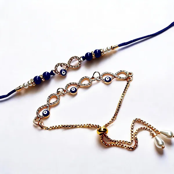 Blue_And_White_Rakhi,_Lumba,_Bracelet,_Chawal_Roli_Pack_Alloy_For_Women_And_Men_Pack_Of_2