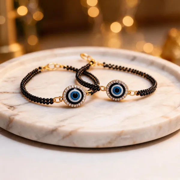 Blue_And_Black_Rakhi,_Lumba,_Bracelet_Alloy_For_Unisex_Pack_Of_2
