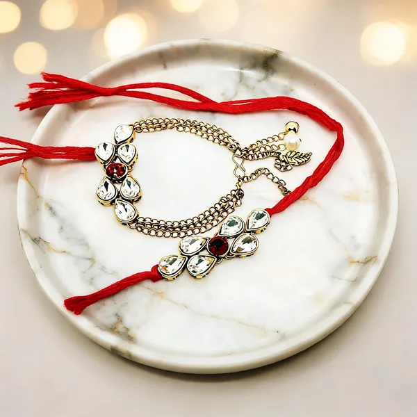 Gold_Rakhi,_Bracelet_Alloy_For_Women_And_Men_Pack_Of_2