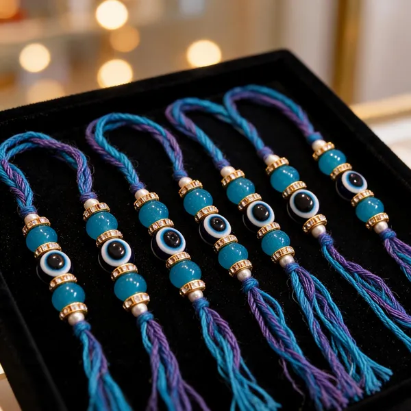 Sky_Blue_N_White_Rakhi,_Lumba,_Bracelet_Alloy_For_Women_And_Men_Pack_Of_2