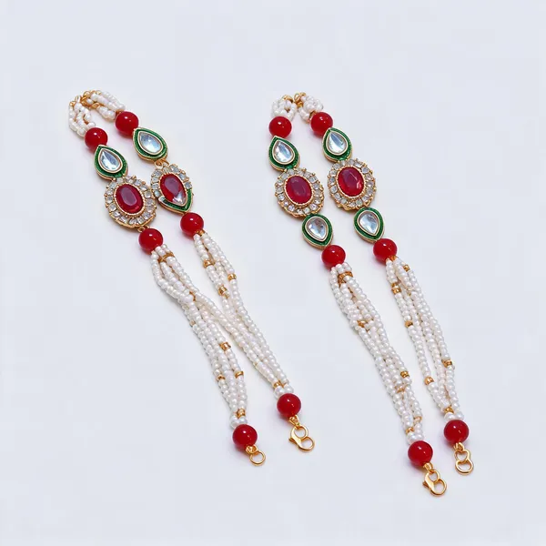 White_N_Red_Rakhi_Alloy_For_Brother_And_Sister-In-Law_Pack_Of_2