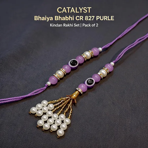 Purple_Rakhi,_Bracelet_Alloy_For_Brother_And_Sister-In-Law_Pack_Of_2