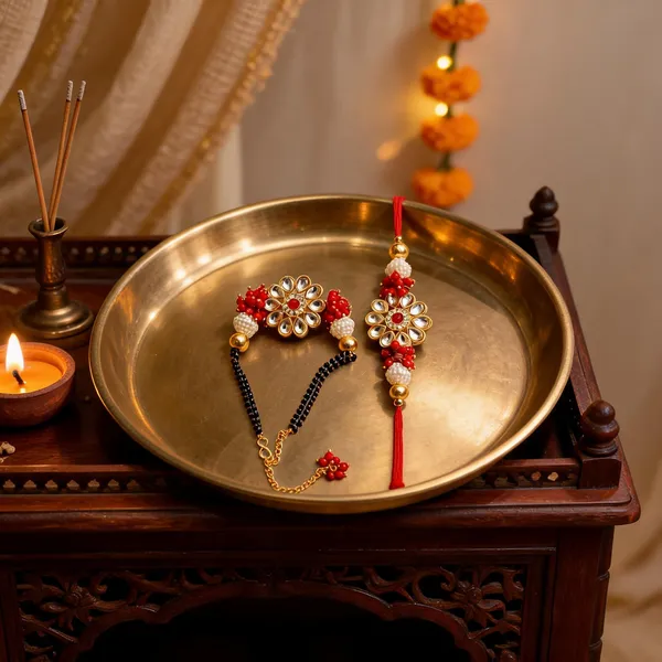 Multicolor_Rakhi_Alloy_For_Brother_And_Sister-In-Law_Pack_Of_2
