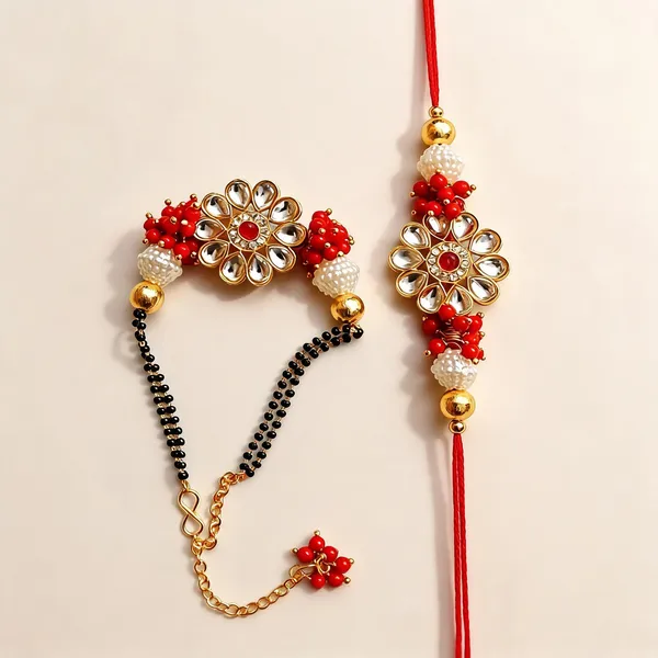 Multicolor_Rakhi_Alloy_For_Brother_And_Sister-In-Law_Pack_Of_2