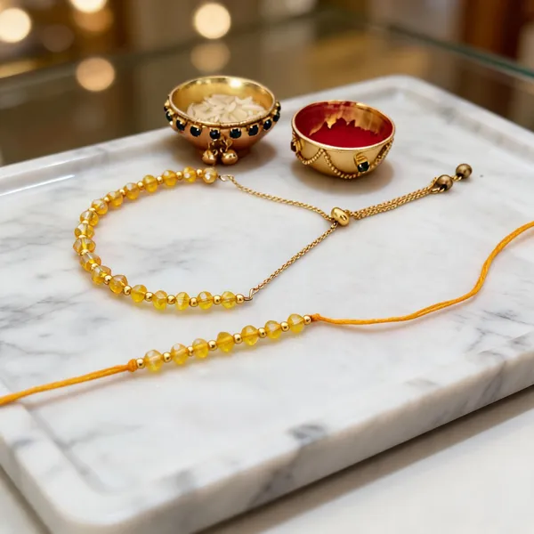Multicolor_Rakhi,_Lumba,_Bracelet_Alloy_For_Brother_And_Sister-In-Law_Pack_Of_2