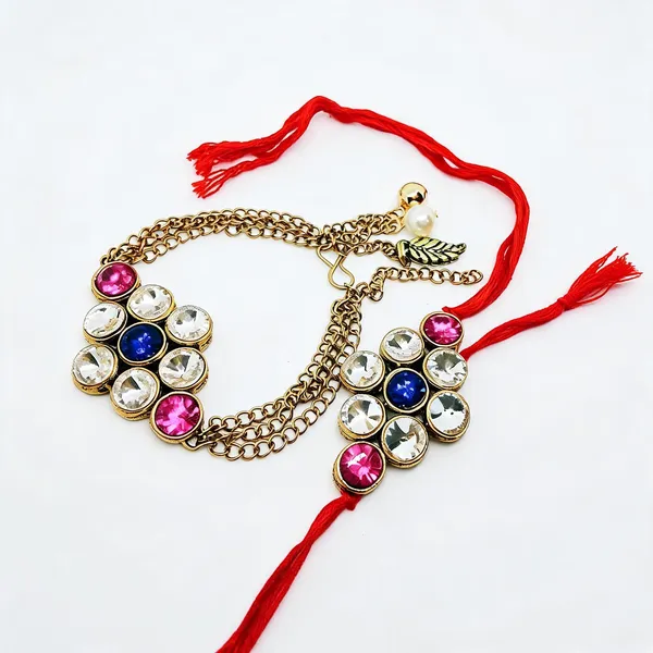 Gold_Rakhi_Alloy_For_Women_And_Men_Pack_Of_2