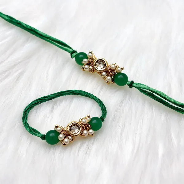 Multicolor_Rakhi,_Bracelet_Alloy_For_Brother_And_Sister-In-Law_Pack_Of_1