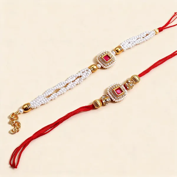 Multicolor_Rakhi,_Lumba_Alloy_For_Brother_And_Sister-In-Law_Pack_Of_1