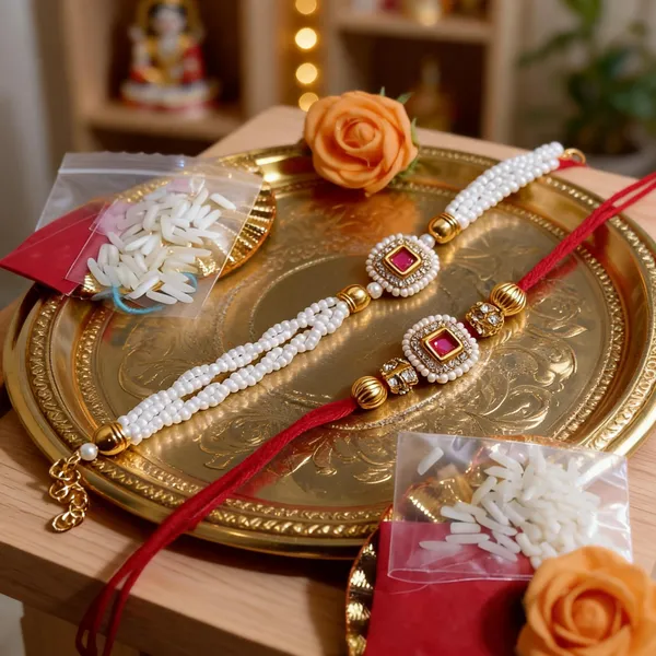 Multicolor_Rakhi,_Lumba_Alloy_For_Brother_And_Sister-In-Law_Pack_Of_1