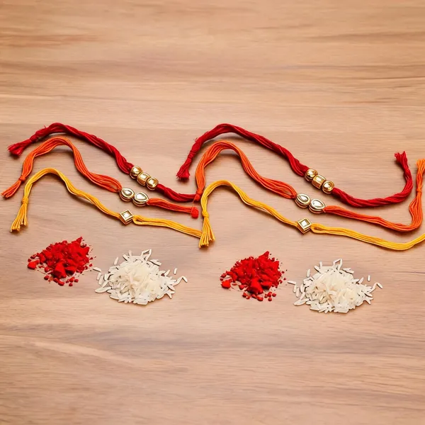 White_And_Red_Rakhi,_Chawal_Roli_Pack_Alloy_For_Brother_And_Sister-In-Law_Pack_Of_2