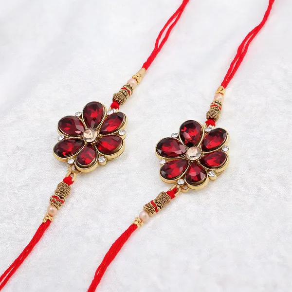 Multicolor_Rakhi,_Lumba,_Bracelet,_Bluetooth_Rakhi,_Chawal_Roli_Pack_Alloy_For_Unisex_Pack_Of_2