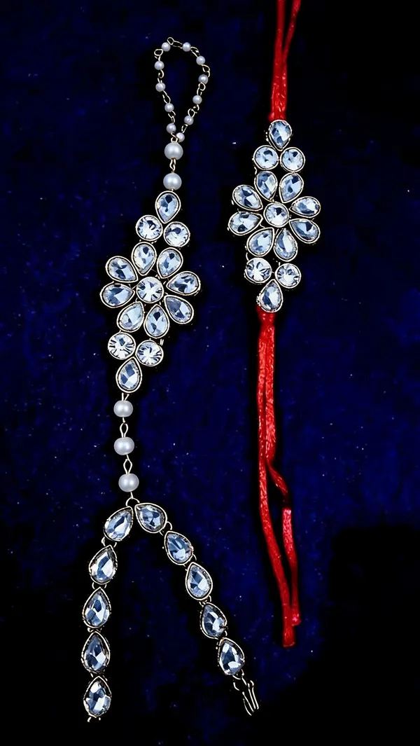 White_Rakhi,_Bracelet_Alloy_For_Women_And_Men_Pack_Of_2
