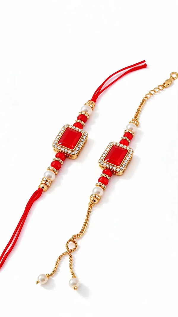 Red_Rakhi_Alloy_For_Brother_And_Sister-In-Law_Pack_Of_2