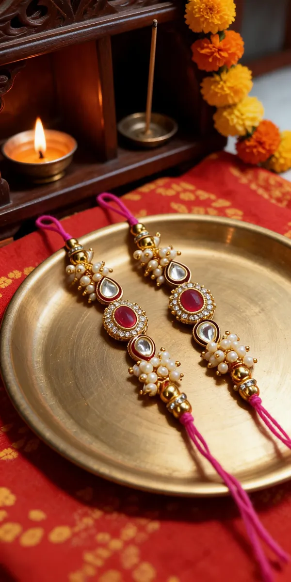 Pink_Rakhi_Alloy_For_Brother_And_Sister-In-Law_Pack_Of_2