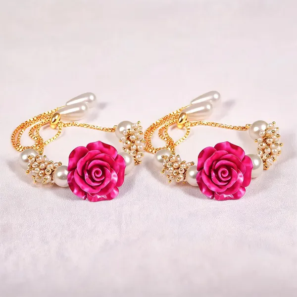 Dark_Pink_Rakhi,_Lumba,_Bracelet,_Chawal_Roli_Pack_Alloy_For_Brother_And_Sister-In-Law_Pack_Of_2