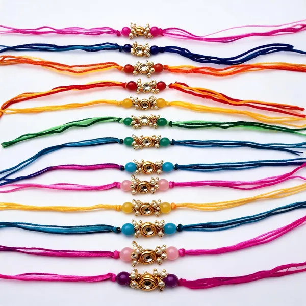 Multicolor_Rakhi_Alloy_For_Brother_And_Sister-In-Law_Pack_Of_2