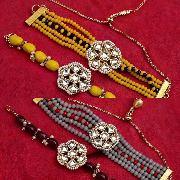 Multicolor_Rakhi,_Bracelet_Alloy_For_Brother_And_Sister-In-Law_Pack_Of_1