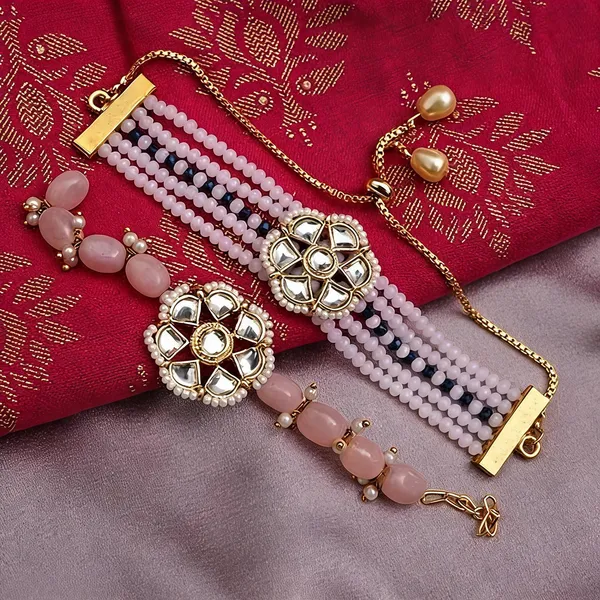 Light_Pink_Rakhi,_Bracelet_Alloy_For_Brother_And_Sister-In-Law_Pack_Of_2
