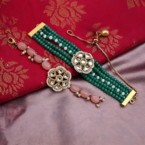 Multicolor_Rakhi,_Bracelet_Alloy_For_Brother_And_Sister-In-Law_Pack_Of_1