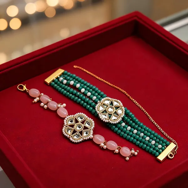 Multicolor_Rakhi,_Bracelet_Alloy_For_Brother_And_Sister-In-Law_Pack_Of_1