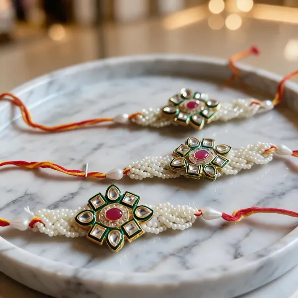 Multicolor_Rakhi,_Lumba,_Bracelet,_Chawal_Roli_Pack_Alloy_For_Brother_And_Sister-In-Law_Pack_Of_2