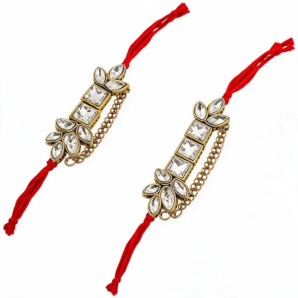 White_Rakhi_Alloy_For_Women_And_Men_Pack_Of_2