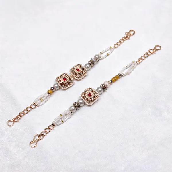White_And_Pink_Rakhi,_Bracelet,_Chawal_Roli_Pack_Alloy_For_Brother_And_Sister-In-Law_Pack_Of_2