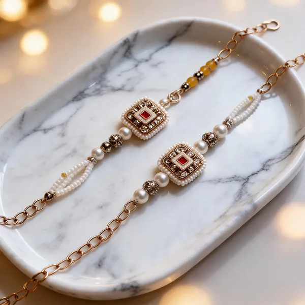White_And_Pink_Rakhi,_Bracelet,_Chawal_Roli_Pack_Alloy_For_Brother_And_Sister-In-Law_Pack_Of_2