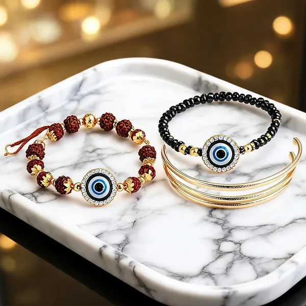 Blue_And_Brown_And_Black_Rakhi,_Lumba,_Bracelet,_Bluetooth_Rakhi,_Chawal_Roli_Pack_Alloy_For_Brother_And_Sister-In-Law_Pack_Of_2