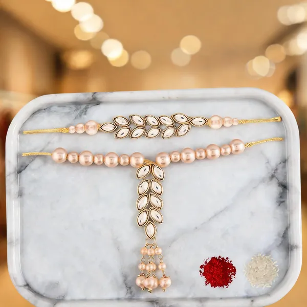 White_And_Yellow_Rakhi,_Lumba,_Bracelet,_Chawal_Roli_Pack_Alloy_For_Brother_And_Sister-In-Law_Pack_Of_2