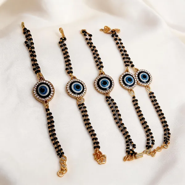 Blue_And_Black_Rakhi,_Lumba,_Bracelet_Alloy_For_Brother_And_Sister-In-Law_Pack_Of_2