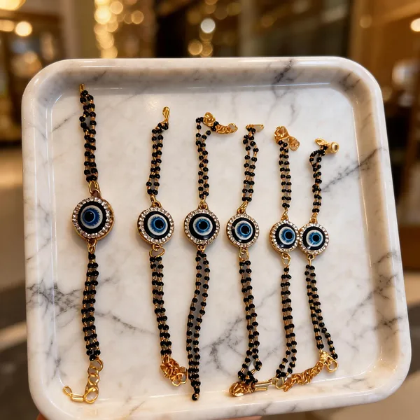 Blue_And_Black_Rakhi,_Lumba,_Bracelet_Alloy_For_Brother_And_Sister-In-Law_Pack_Of_2