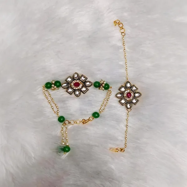 Green_And_White_Rakhi,_Lumba,_Bracelet,_Chawal_Roli_Pack_Alloy_For_Brother_And_Sister-In-Law_Pack_Of_2