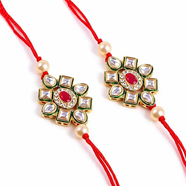 White_Rakhi_Alloy_For_Women_And_Men_Pack_Of_2