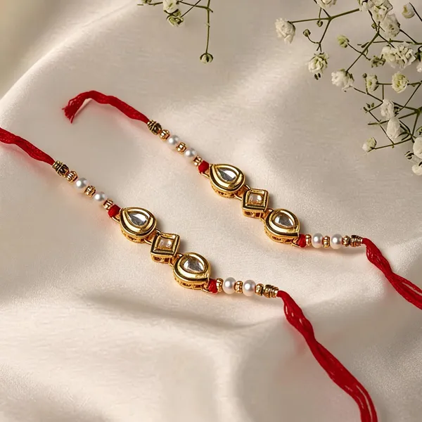 White_Rakhi,_Lumba,_Bracelet,_Chawal_Roli_Pack_Alloy_For_Brother_And_Sister-In-Law_Pack_Of_2
