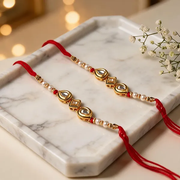 White_Rakhi,_Lumba,_Bracelet,_Chawal_Roli_Pack_Alloy_For_Brother_And_Sister-In-Law_Pack_Of_2
