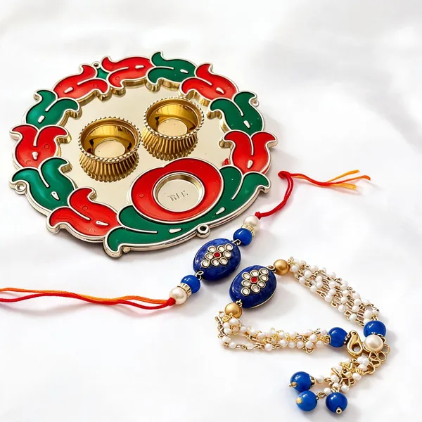 Blue_And_Golden_Rakhi,_Lumba,_Bracelet,_Thali,_Bluetooth_Rakhi_Alloy_For_Brother_And_Sister-In-Law_Pack_Of_1