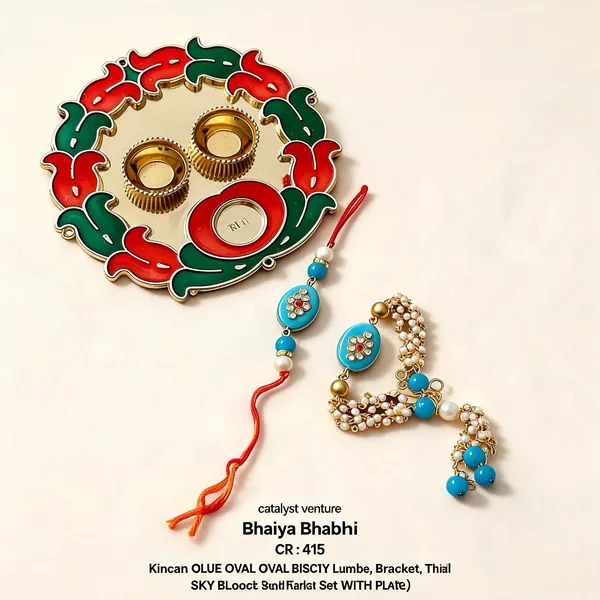 Sky_Blue_And_White_Rakhi,_Lumba,_Bracelet,_Thali,_Bluetooth_Rakhi_Alloy_For_Brother_And_Sister-In-Law_Pack_Of_1