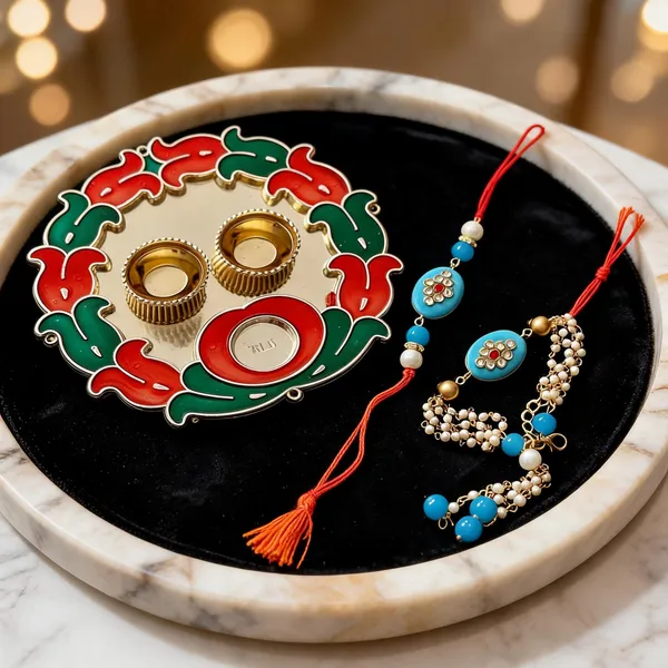 Sky_Blue_And_White_Rakhi,_Lumba,_Bracelet,_Thali,_Bluetooth_Rakhi_Alloy_For_Brother_And_Sister-In-Law_Pack_Of_1