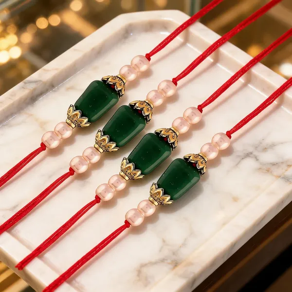 Green_And_White_Rakhi,_Lumba,_Bracelet,_Bluetooth_Rakhi_Alloy_For_Brother_And_Sister-In-Law_Pack_Of_2