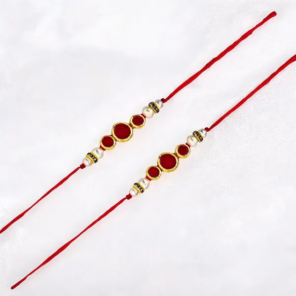 Maroon_And_Red_Rakhi,_Lumba,_Bracelet,_Bluetooth_Rakhi,_Chawal_Roli_Pack_Alloy_For_Brother_And_Sister-In-Law_Pack_Of_2