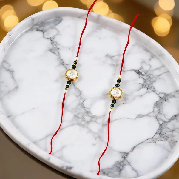 Red_And_White_Rakhi,_Lumba,_Bracelet,_Bluetooth_Rakhi,_Chawal_Roli_Pack_Alloy_For_Brother_And_Sister-In-Law_Pack_Of_2