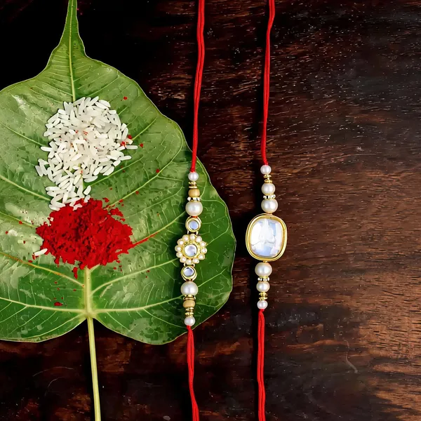 White_Rakhi,_Lumba,_Bracelet,_Bluetooth_Rakhi,_Chawal_Roli_Pack_Alloy_For_Brother_And_Sister-In-Law_Pack_Of_2