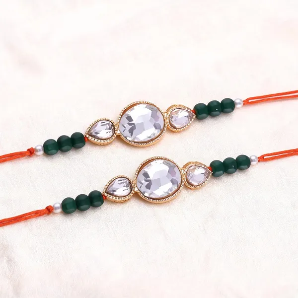 Multicolor_Rakhi,_Lumba,_Bracelet,_Bluetooth_Rakhi,_Chawal_Roli_Pack_Alloy_For_Brother_And_Sister-In-Law_Pack_Of_2