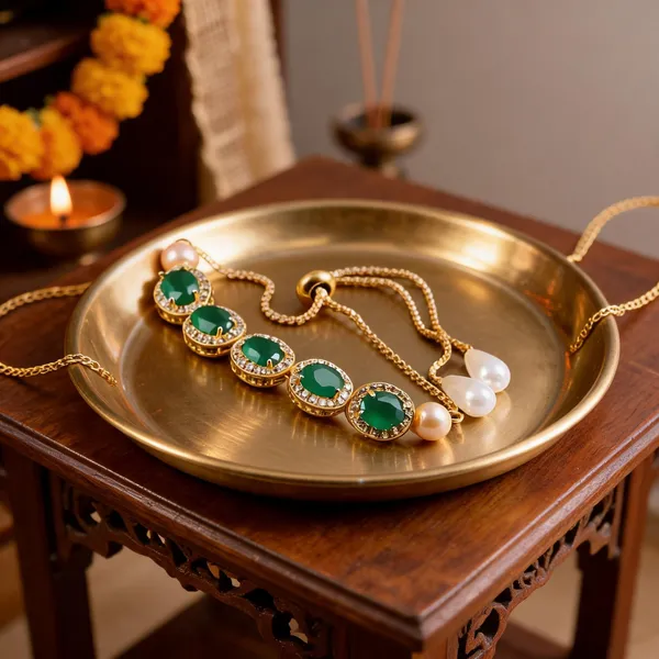 Green_Rakhi_Alloy_For_Brother_And_Sister-In-Law_Pack_Of_2