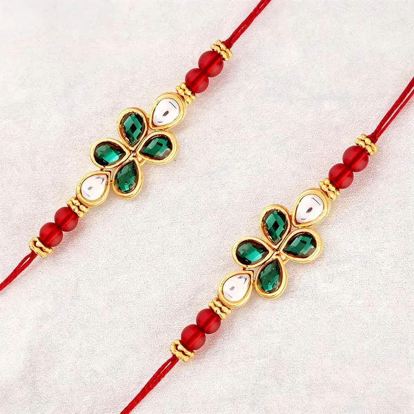 Green_And_White_Rakhi,_Lumba,_Bracelet,_Bluetooth_Rakhi,_Chawal_Roli_Pack_Alloy_For_Brother_And_Sister-In-Law_Pack_Of_2