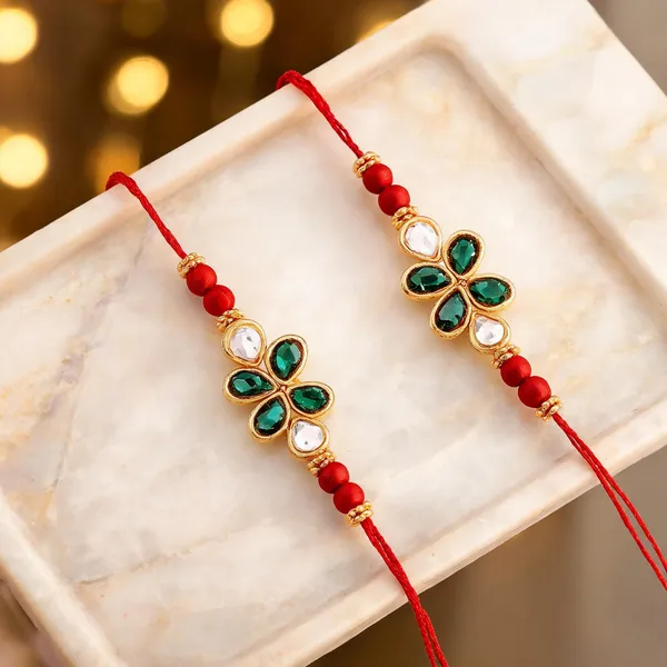 Green_And_White_Rakhi,_Lumba,_Bracelet,_Bluetooth_Rakhi,_Chawal_Roli_Pack_Alloy_For_Brother_And_Sister-In-Law_Pack_Of_2