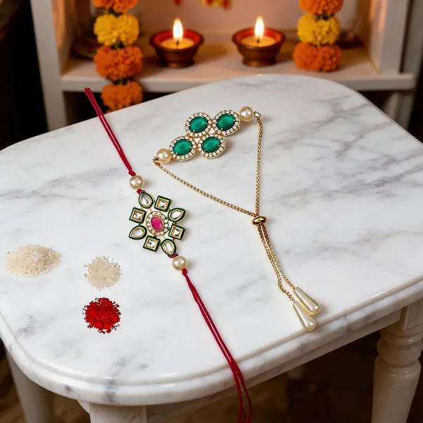 Green_Rakhi,_Chawal_Roli_Pack_Alloy_For_Women_And_Men_Pack_Of_2